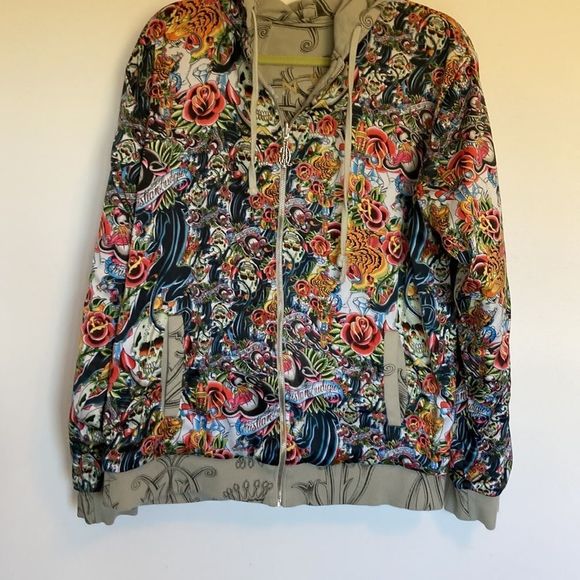 Reversible Christian Audigier hoodie - Picture 2 of 9